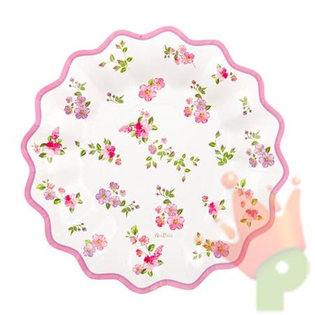 PIATTI 27CM ROMANTIC FLOWER 8PZ