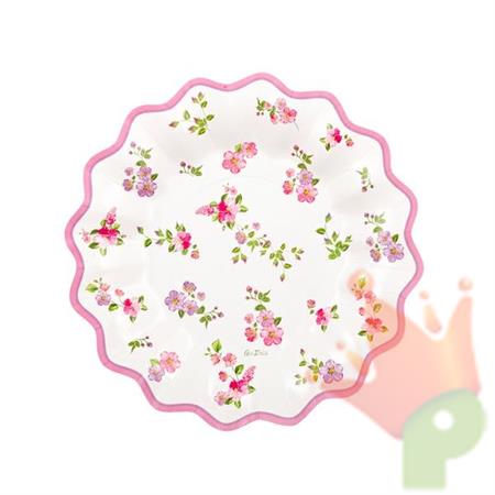 PIATTI 21CM ROMANTIC FLOWERS 8PZ