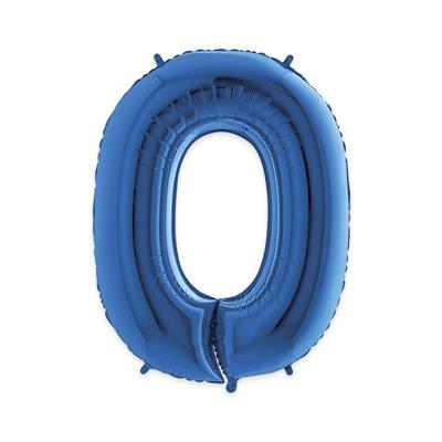 PALLONCINO MYLAR 40 INCH NUMERO O BLU