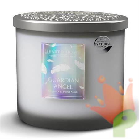 CANDELA HEART & HOME CON 2 STOPPINI 230 G GUARDIAN ANGEL