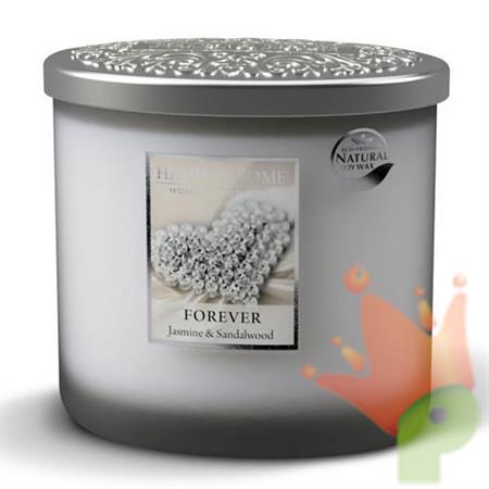 CANDELA HEART & HOME 230 G CON 2 STOPPINI FOREVER