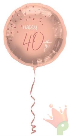 PALLONCINO MYLAR 18INCH 45 CM ELEGANT LUSH BLUSH