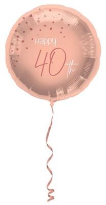 PALLONCINO MYLAR 18INCH 45 CM ELEGANT LUSH BLUSH