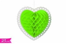 FESTONE PENDENTE CUORE VERDE 25CM