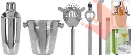 SET BARMAN IN ACCIAIO INOX 6 PZ