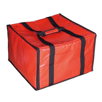 VALIGIA TRASPORTO 6 SCATOLE PIZZA 40x34x25,5 CM ROSSO VINILE