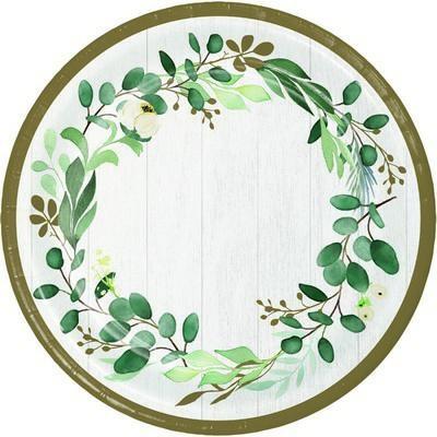 PIATTI 23 CM EUCALYPTUS GREENS 8 PZ