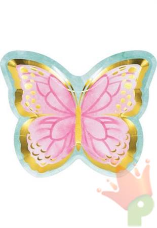 PIATTO 23 CM BUTTERFLY SHIMMER 8 PZ