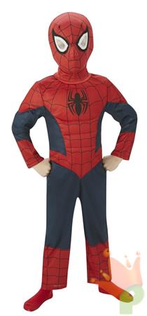 COSTUME SPIDERMAN ULTIMATE CON MUSCOLI TG. 7-8 ANNI C7