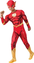 COSTUME FLASH DELUXE CON MUSCOLI TG. 8-10 ANNI