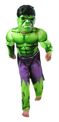 COSTUME HULK DELUXE CON MUSCOLI TG. 5-6 ANNI C9