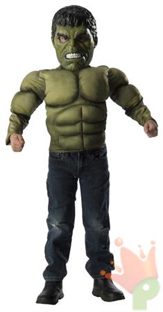 COSTUME SET HULK CON MUSCOLI TG 4-6