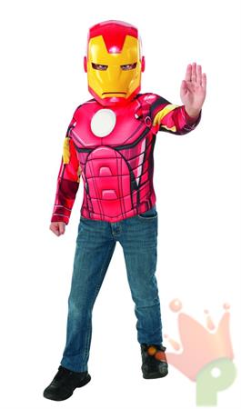 COSTUME SET IRON MAN CON MUSCOLI TG. 4-6 ANNI