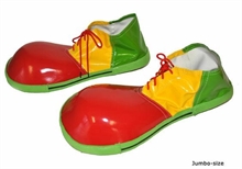 SCARPE CLOWN JUMBO ROSSO-VERDE-GIALLO