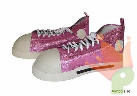 SCARPE SNEAKERS ROSA GLITTERATE