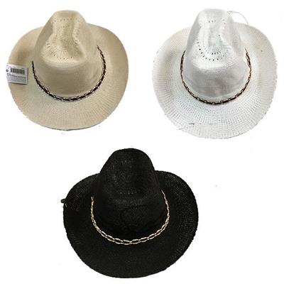 CAPPELLO COW BOY RETATO COLORI NERO BIANCO E BEGIE