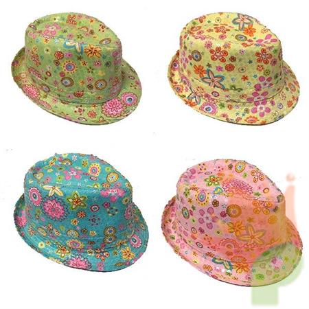 CAPPELLO BORSALINO PAIETTE A FIORI COL ASS