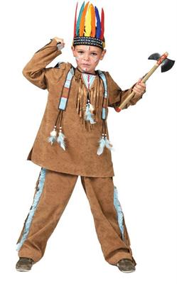 COSTUME INDIANO APACHE BAMBINO 5-6 ANNI