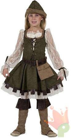 COSTUME FOREST ROBIN BAMBINA 5-6 ANNI