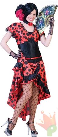 COSTUME FLAMENCO SPAGNOLA ADULTA TAGLIA 36 38