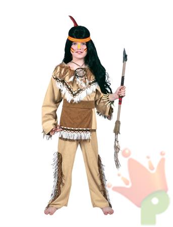 COSTUME INDIANO SIOUX BAMBINO 5-6 ANNI