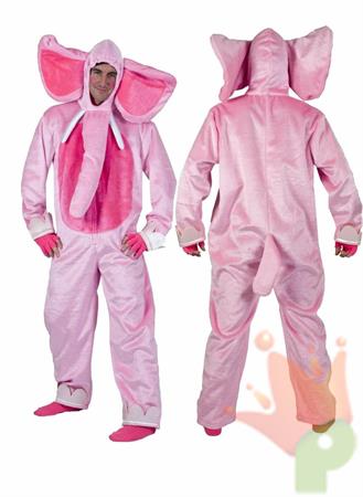 COSTUME ELEFANTINO ROSA TG. 56/58