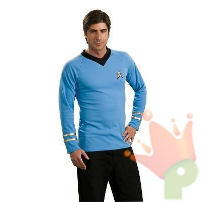 COSTUME CAMICIA SPOCK STAR TREK CLASSIC DELUXE ADULTO TAGLIA L