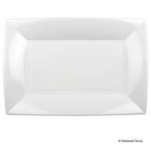 PIATTO RETTANGOLARE NICE BIANCO 3PZ 34,5x23cm