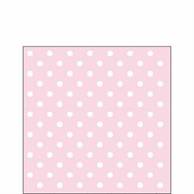 TOVAGLIOLI 25X25 3V PASTEL POIS ROSE 20PZ