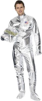 COSTUME ASTRONAUTA SPAZIALE ARGENTO ADULTO TAGLIA L