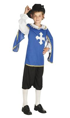 COSTUME MOSCHETTIERE BAMBINO 7-9 ANNI