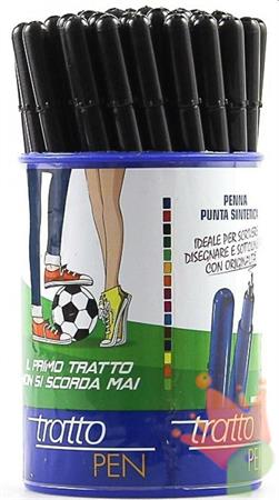 PENNA FILA TRATTO METAL LOOK PEN NERO