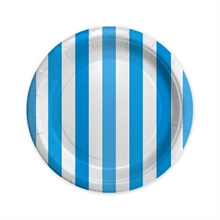 PIATTI 18CM STRIPES TURCHESE 8PZ