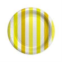 PIATTI 18CM STRIPES GIALLO 8PZ