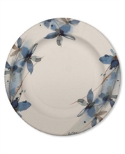 PIATTI GRANDI RIGHE 27CM BLUE FLOWERS 8PZ