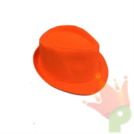 CAPPELLO BORSALINO ARANCIO FLUO