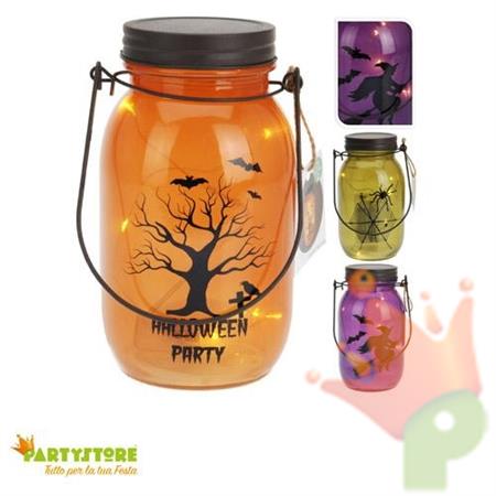 BARATTOLO HALLOWEEN CON LED 18CM