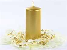 CANDELA ORO METAL 12X6CM