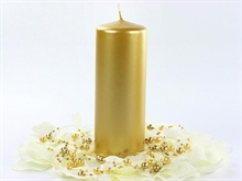 CANDELA ORO METAL 15X6CM