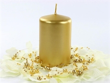 CANDELA ORO METAL 10X6.5CM