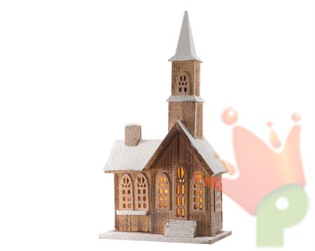 LED wooden church ind bo