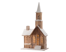 LED wooden church ind bo