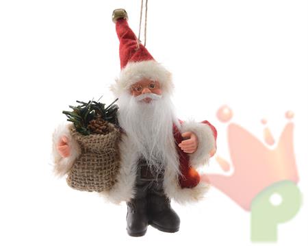 felt Santa with bag w hanger BABBO NATALE CM 13