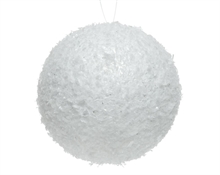 PALLE PER ALBERO 4 PZ BIANCHE INNEVATE 8 CM