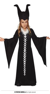 COSTUME FATA MALEFICA BAMBINA 3-4 ANNI