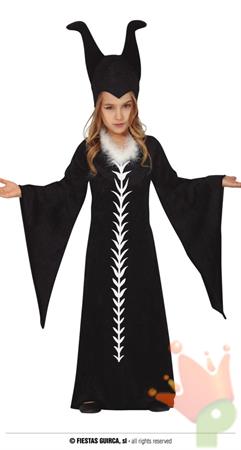 COSTUME FATA MALEFICA BAMBINA 5-6 ANNI