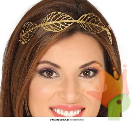 TIARA FOGLIE METALLICHE ORO