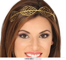 TIARA FOGLIE METALLICHE ORO