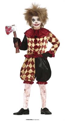 COSTUME CLOWN HORROR BAMBINO 5 - 6 ANNI