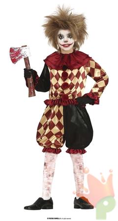 COSTUME CLOWN HORROR BAMBINO 10 - 12 ANNI